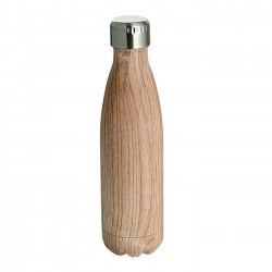 GPIGM-202 DOUBLE WALL S.S. COLA BOTTLE WOODEN FINISH