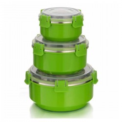 GPIGM-325 CLIP ON MICROWAVEABLE CONTAINER SET 3 PCS SET